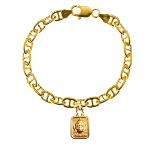 
                      
                        Fine Anchor Bracelet with Chi Charm
                      
                    