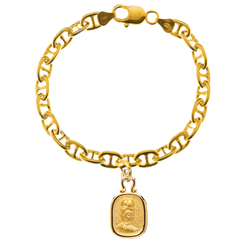 
                      
                        Fine Anchor Bracelet with Chi Charm
                      
                    