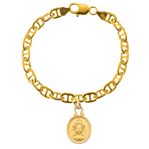 
                      
                        Fine Anchor Bracelet with Chi Charm
                      
                    