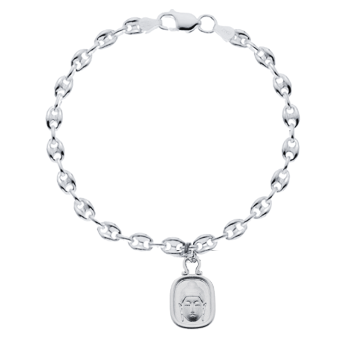 
                      
                        Fine Sailor Link Bracelet with Chi Charm
                      
                    