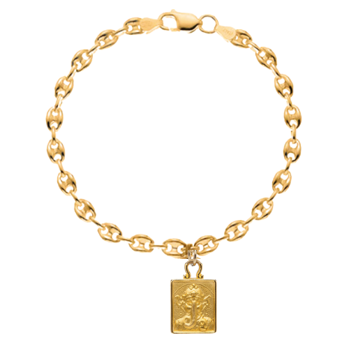 
                      
                        Fine Sailor Link Bracelet with Chi Charm
                      
                    