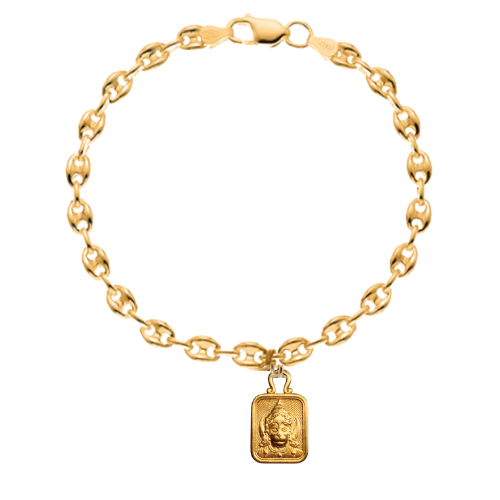 
                      
                        Fine Sailor Link Bracelet with Chi Charm
                      
                    