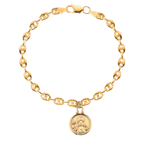 
                      
                        Fine Sailor Link Bracelet with Chi Charm
                      
                    