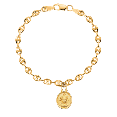 
                      
                        Fine Sailor Link Bracelet with Chi Charm
                      
                    