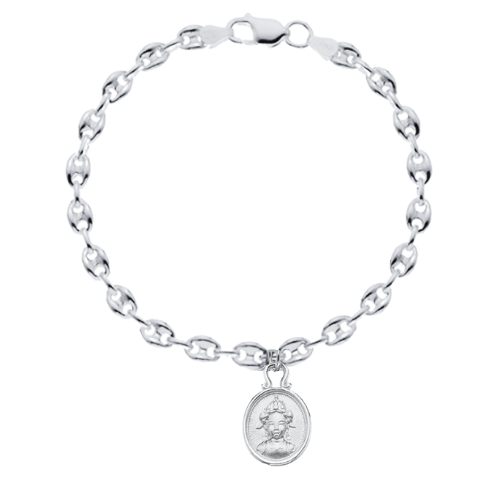 
                      
                        Fine Sailor Link Bracelet with Chi Charm
                      
                    