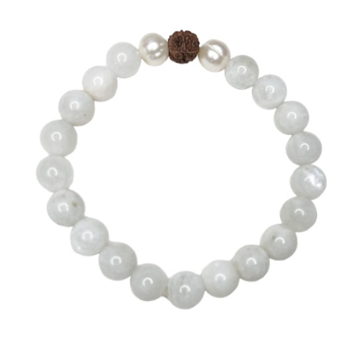 
                      
                        White Rainbow Moonstone Bracelet: New Beginnings, Emotional Stability, Calm
                      
                    