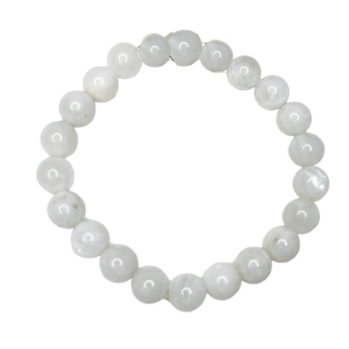 
                      
                        White Rainbow Moonstone Bracelet: New Beginnings, Emotional Stability, Calm
                      
                    