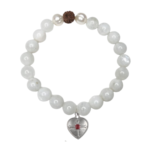 
                      
                        White Rainbow Moonstone Bracelet: New Beginnings, Emotional Stability, Calm
                      
                    