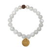 White Rainbow Moonstone Bracelet: New Beginnings, Emotional Stability, Calm