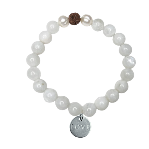 
                      
                        White Rainbow Moonstone Bracelet: New Beginnings, Emotional Stability, Calm
                      
                    