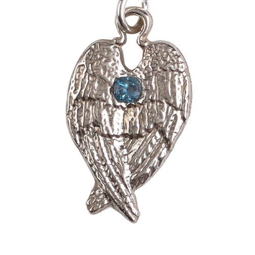Archangel Wing Charm Necklace
