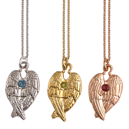 Archangel Wing Charm Necklace