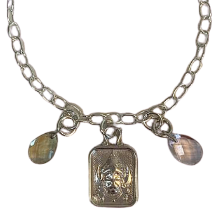 Hanuman Charm Bracelet with Chi Crystals