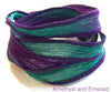 Silk Wrap Bracelet with One Chi Coin